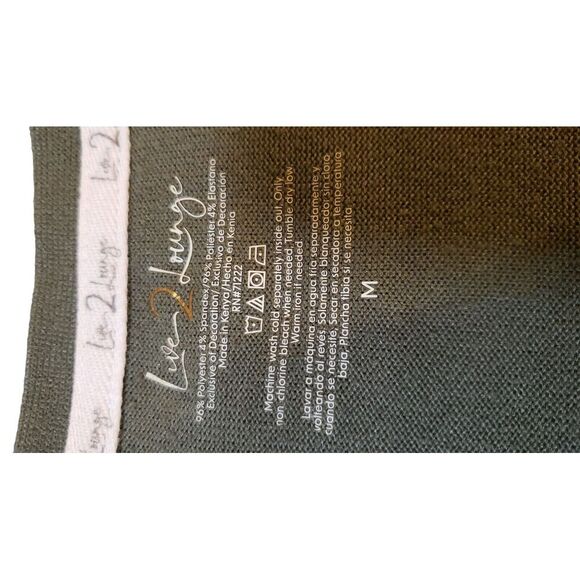Live 2 Lounge Open Front Cardigan Sweater Green Women's M Super Soft Comfy - Picture 9 of 13